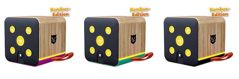 tigerbox Bambus Edition Farben Audiosysteme für Kleinkinder